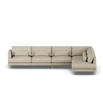 Bredhult sofa - Bern Beige 0341-white-oiled oak, 4-seater B1 - 1898