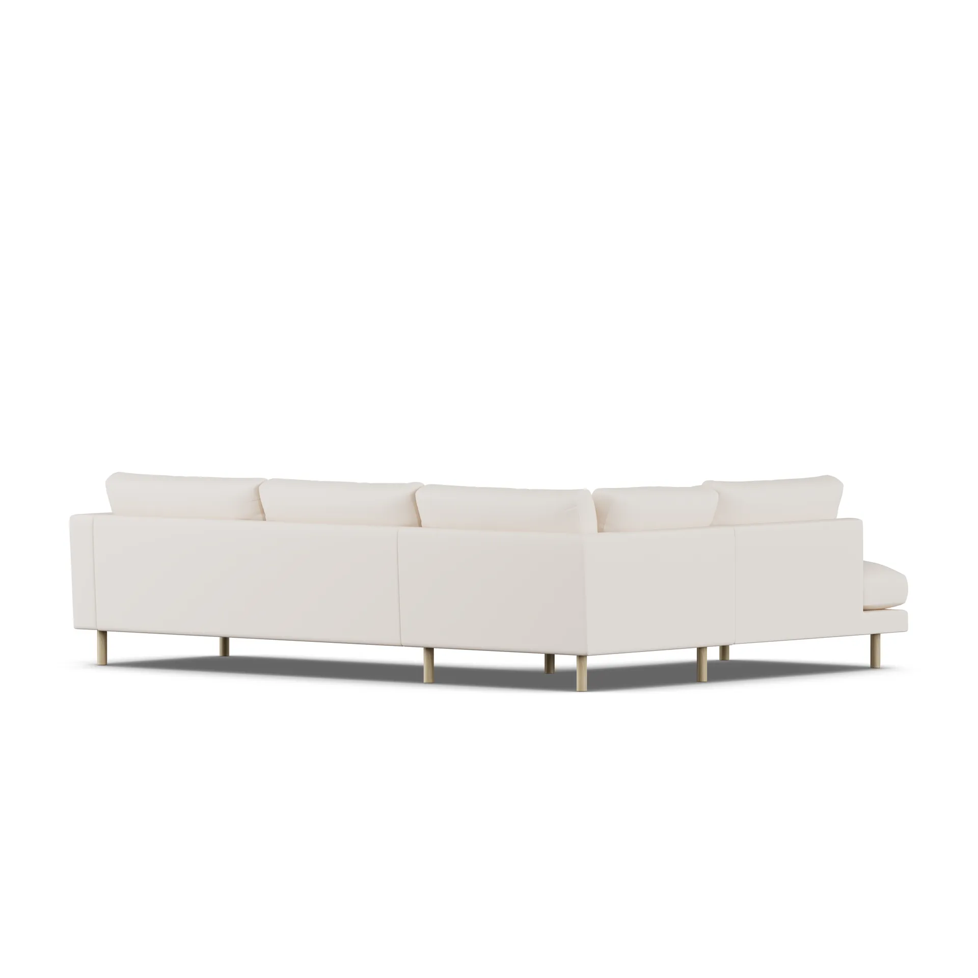 Bredhult sofa, Caleido Beige 9600-white-oiled oak, 3-seater A2 1898
