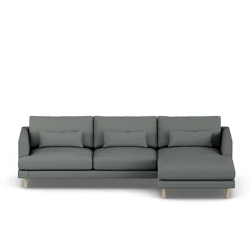 Bredhult sofa - Caleido Grey 1240-white-oiled oak, 2,5-seater C1 - 1898