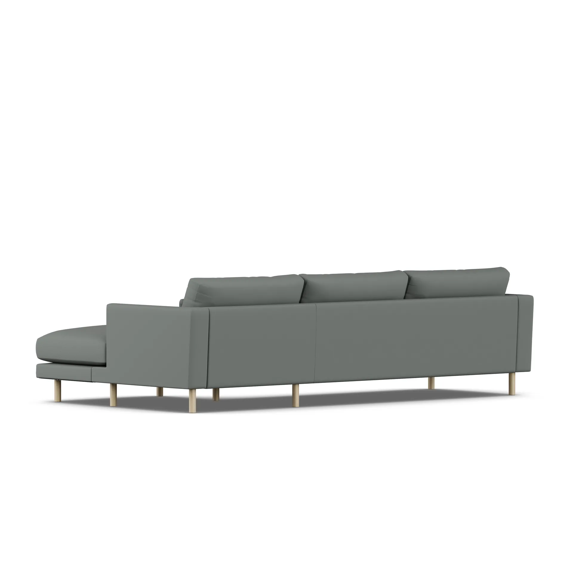 Bredhult sofa, Caleido Grey 1240-white-oiled oak, 2,5-seater C1 1898