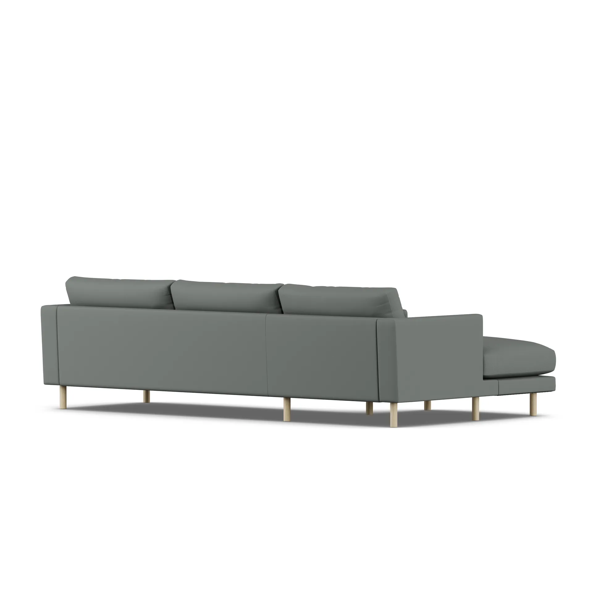 Bredhult sofa, Caleido Grey 1240-white-oiled oak, 2,5-seater C2 1898