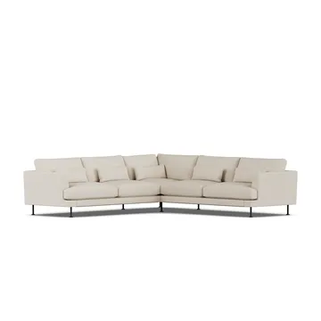 Bredhult sofa - Jump Beige 1956-black steel, corner sofa F - 1898