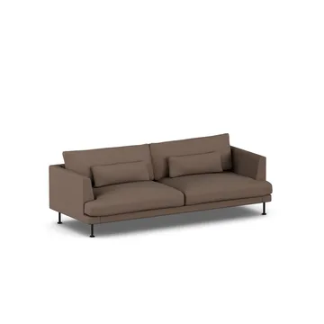 Bredhult sofa - Jump Brown 1955-black steel, 3-seater - 1898