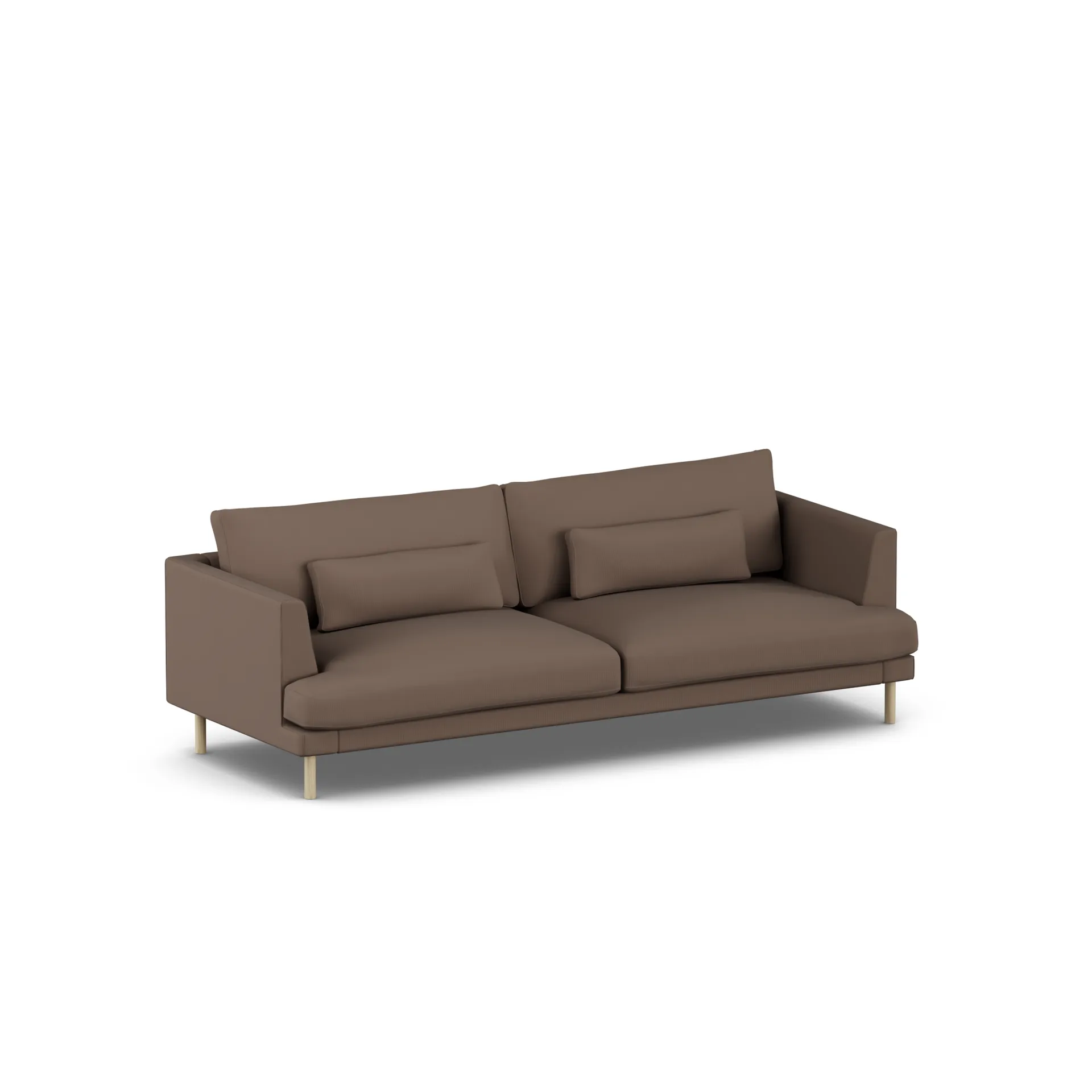 Bredhult sofa, Jump Brown 1955-white-oiled oak, 3-seater 1898