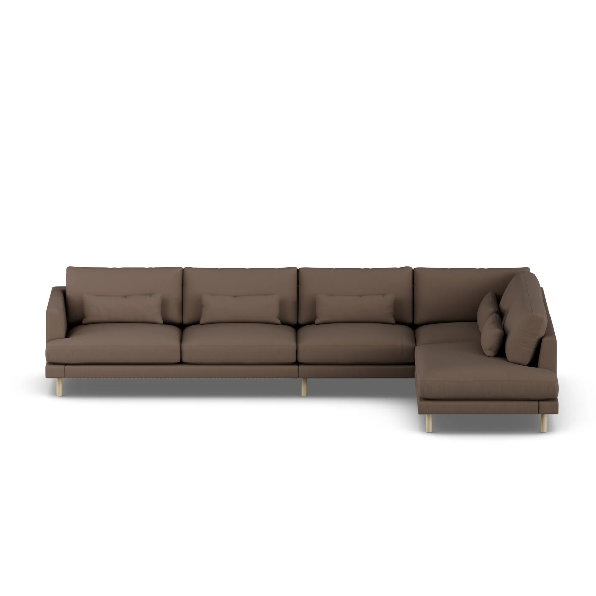 Bredhult sofa, Jump Brown 1955-white-oiled oak, 4-seater B1 1898