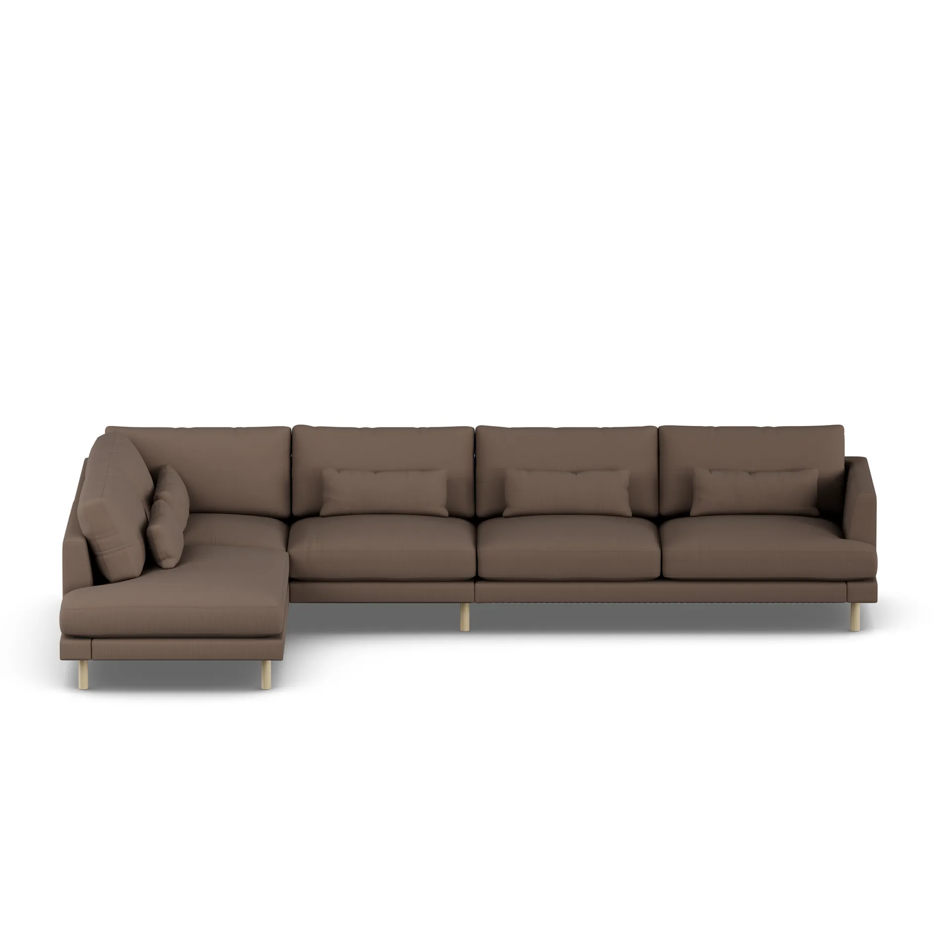 Bredhult sofa, Jump Brown 1955-white-oiled oak, 4-seater B2 1898