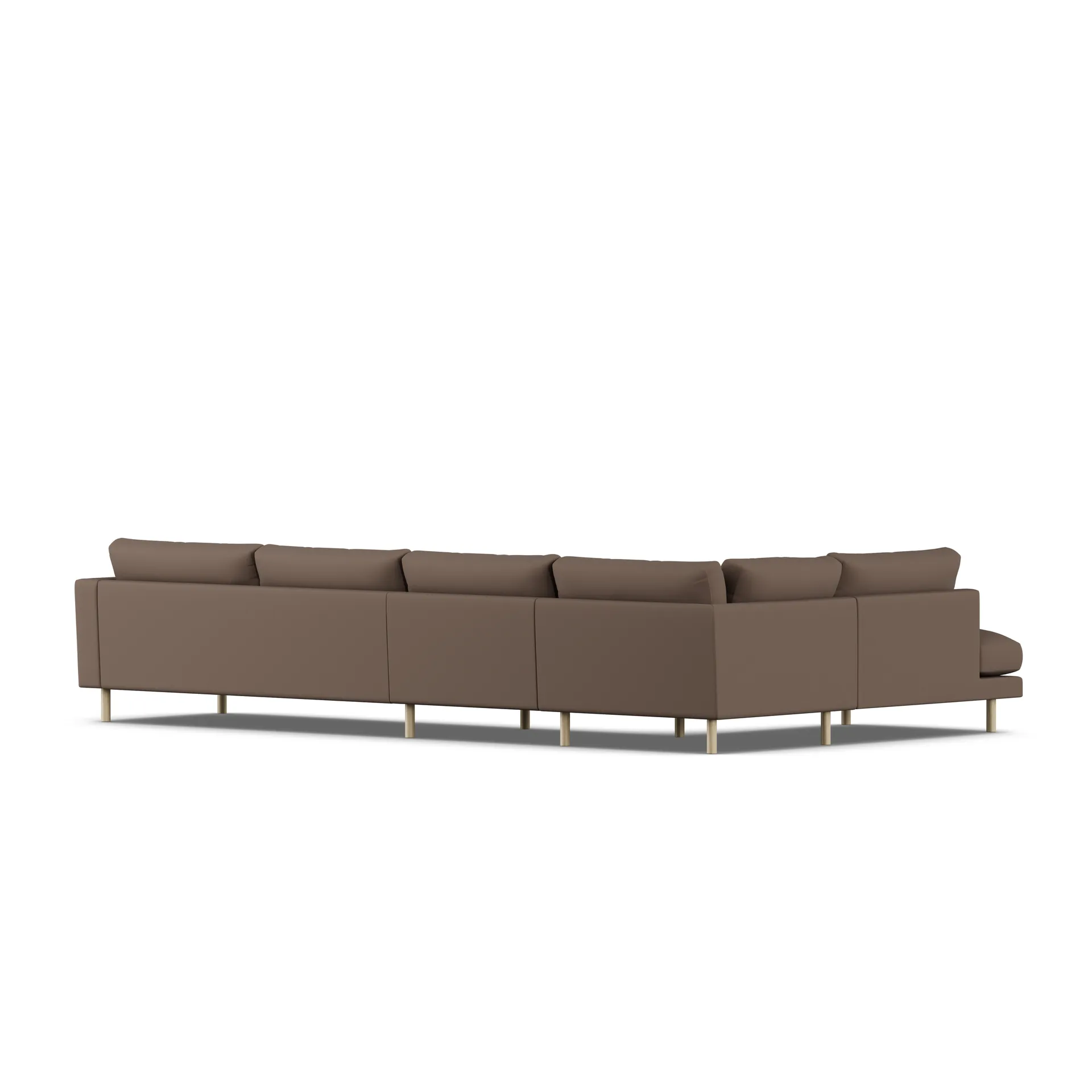 Bredhult sofa, Jump Brown 1955-white-oiled oak, 4-seater B2 1898
