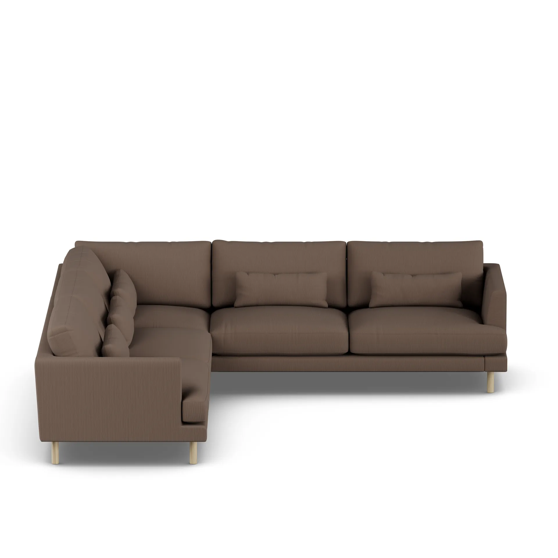Bredhult sofa, Jump Brown 1955-white-oiled oak, corner sofa F 1898