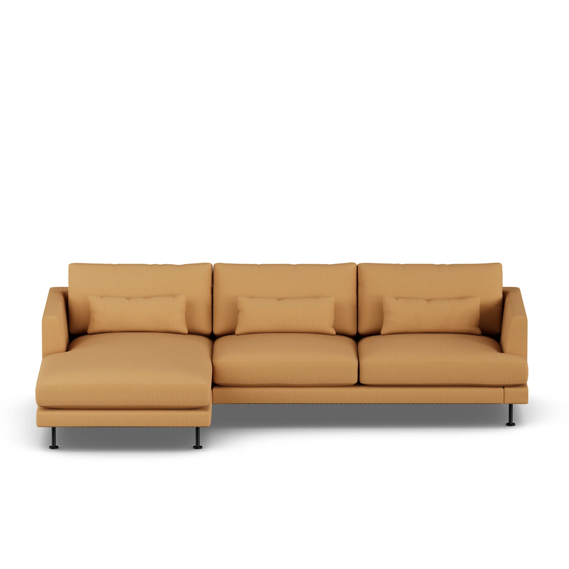Bredhult sofa, Jump Honey 1959-black steel, 2,5-seater C2 1898