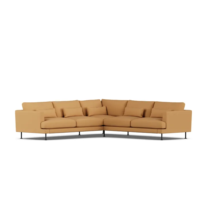 Bredhult sofa - Jump Honey 1959-black steel, corner sofa F - 1898