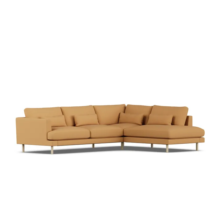 Bredhult sofa - Jump Honey 1959-white-oiled oak, 3-seater A1 - 1898