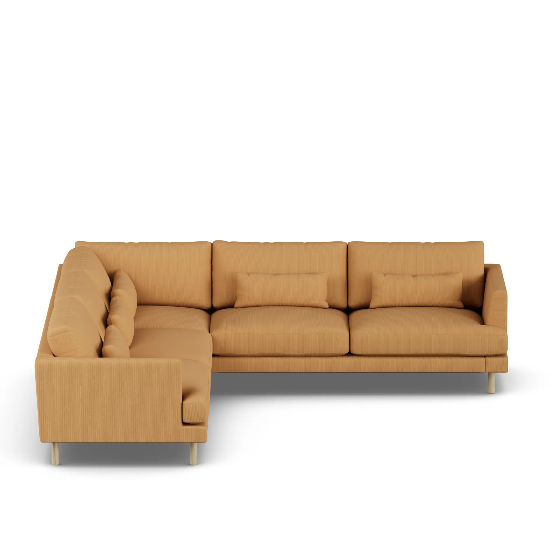 Bredhult sofa, Jump Honey 1959-white-oiled oak, corner sofa F 1898