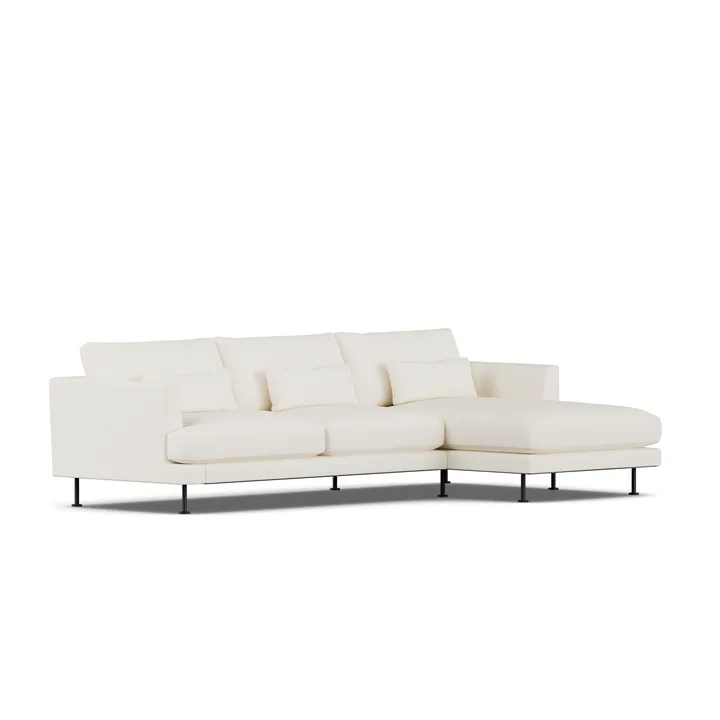 Bredhult sofa - Jump Off White 1954-black steel, 2,5-seater C1 - 1898