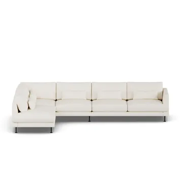 Bredhult sofa - Jump Off White 1954-black steel, 4-seater B2 - 1898