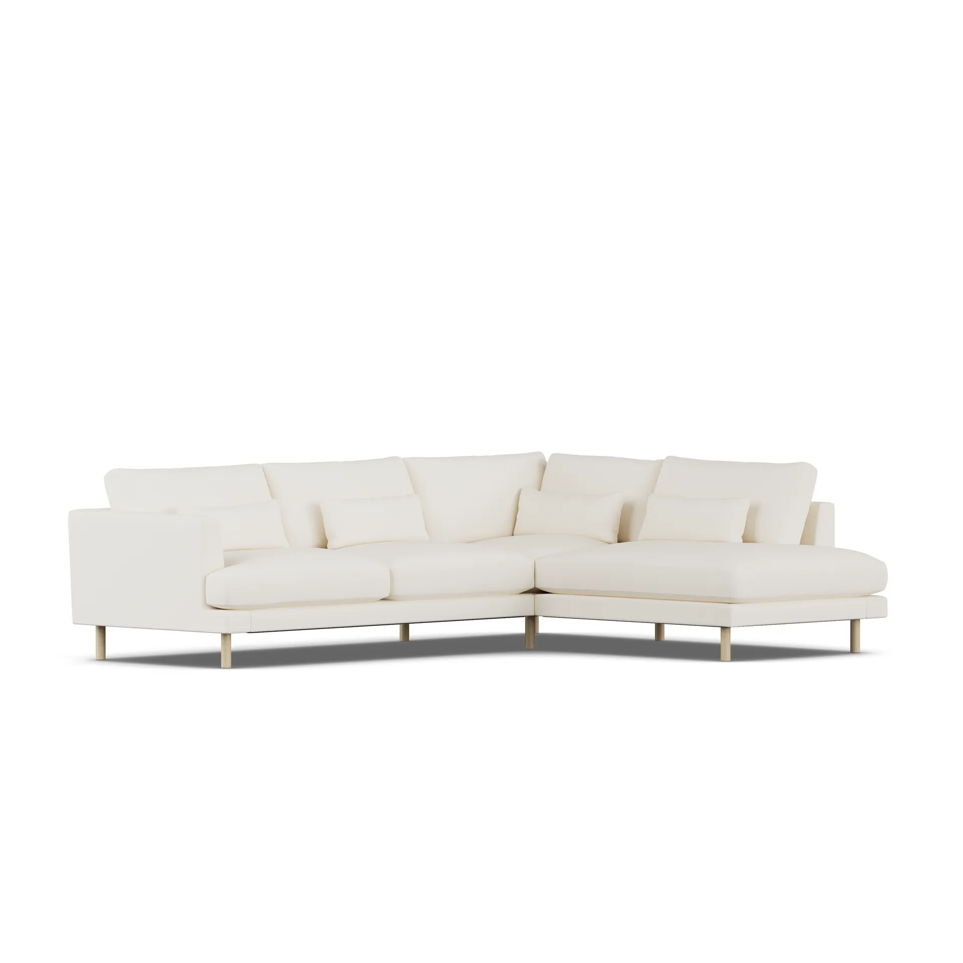 Bredhult sofa, Jump Off White 1954-white-oiled oak, 3-seater A1 1898