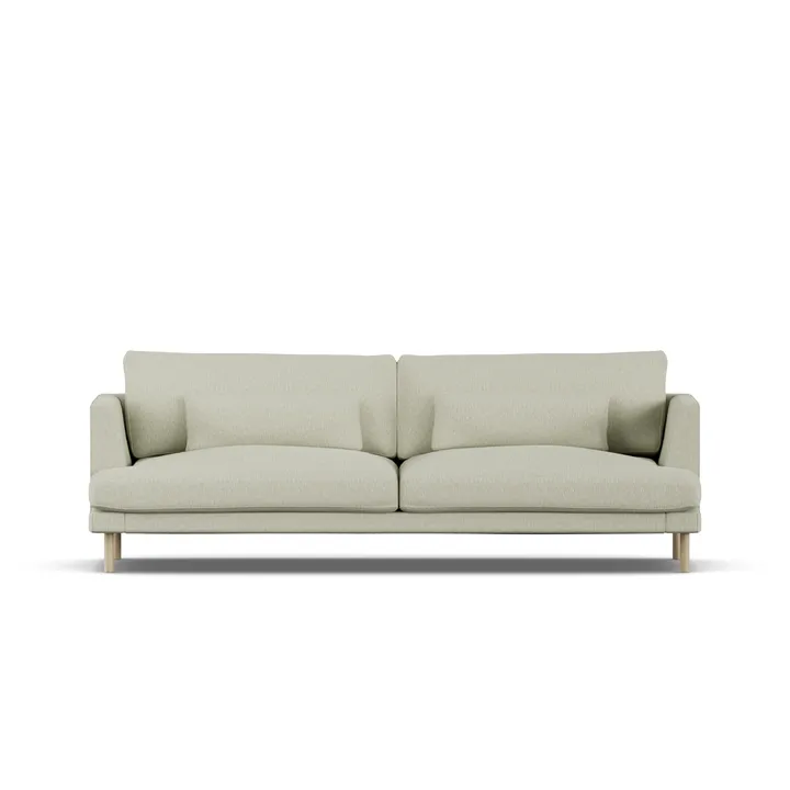 Bredhult sofa - Luiza Beige 3981-white-oiled oak, 3-seater - 1898