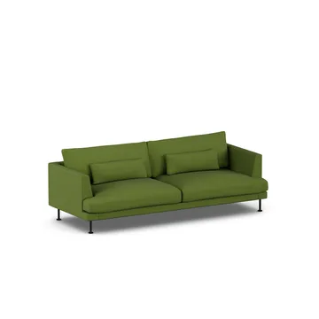 Bredhult sofa - Luiza Green 3975-black steel, 3-seater - 1898