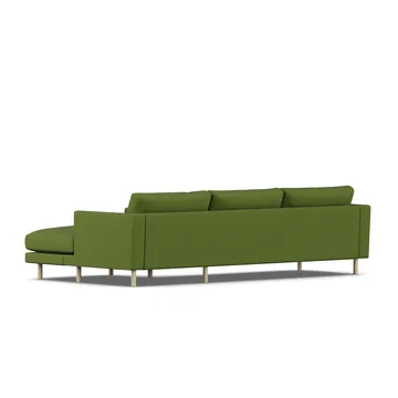 Bredhult sofa - Luiza Green 3975-white-oiled oak, 2,5-seater C1 - 1898