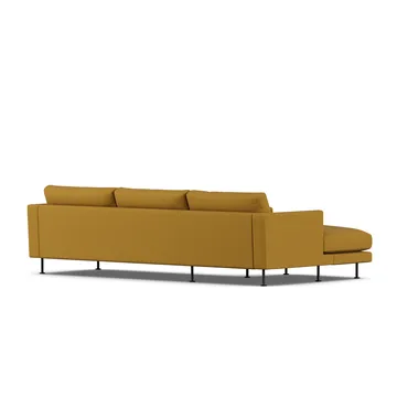 Bredhult sofa - Luiza Mustard 3972-black steel, 2,5-seater C2 - 1898