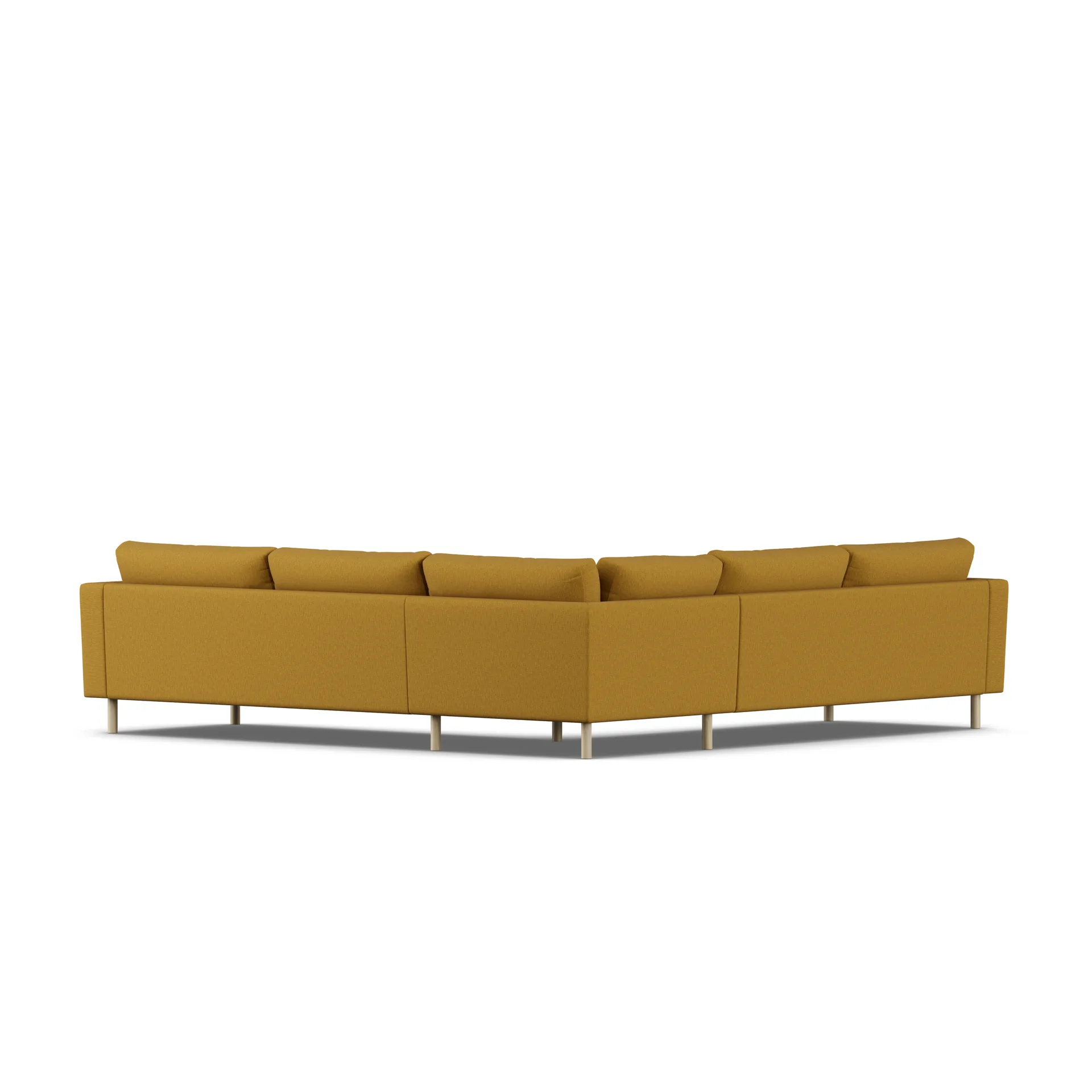 Bredhult sofa, Luiza Mustard 3972-white-oiled oak, corner sofa F 1898