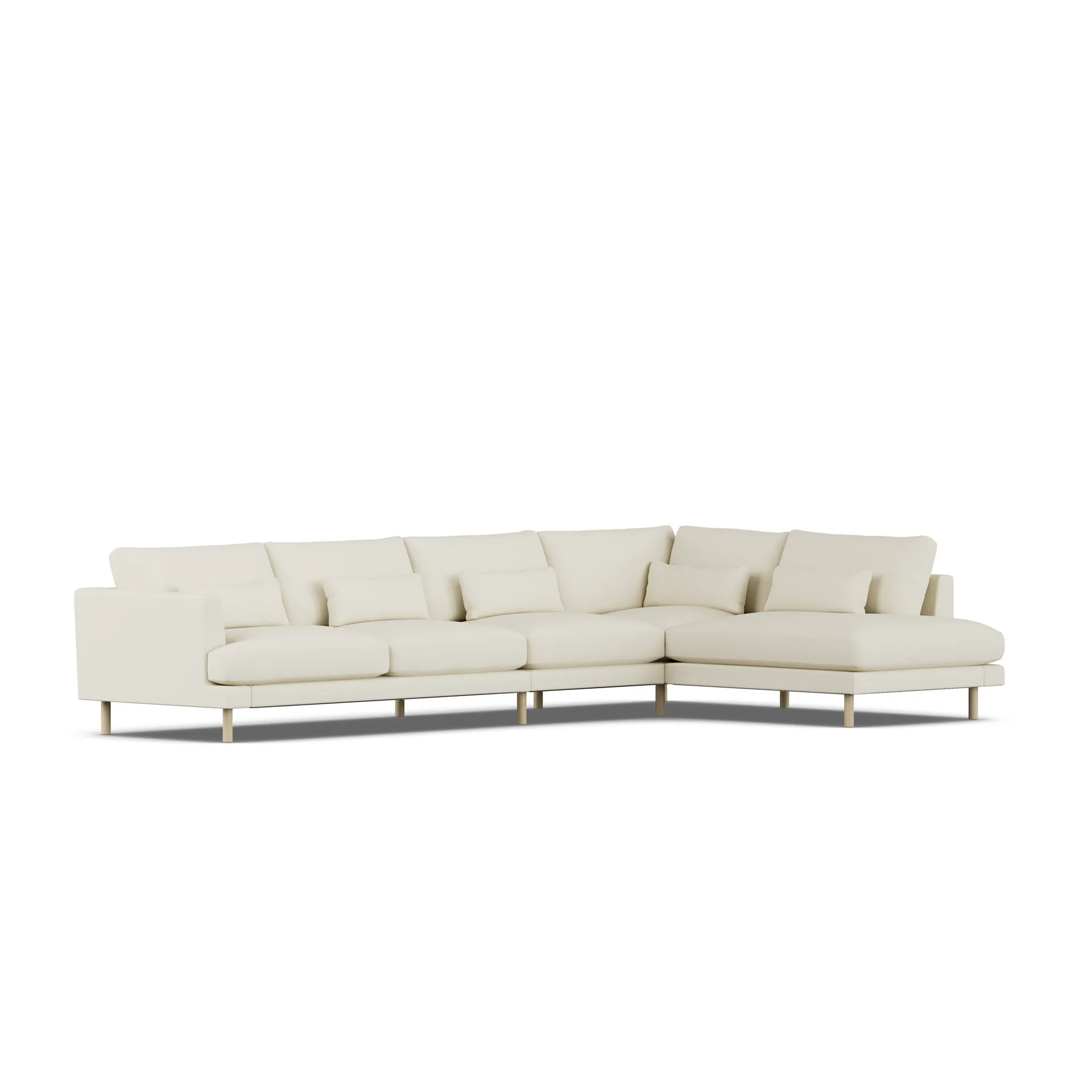 Bredhult sofa, Oslo Nature 1540-white-oiled oak, 4-seater B1 1898