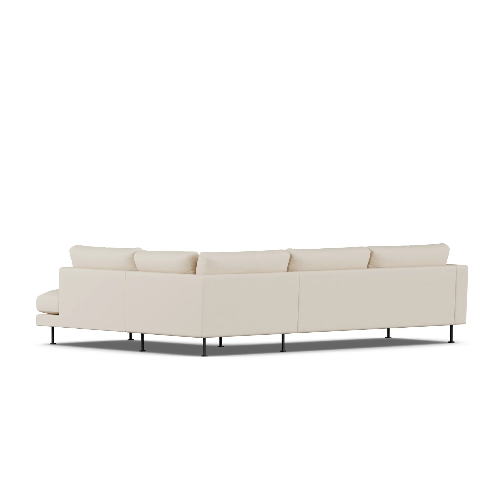 Bredhult sofa, Same Beige 6670-black steel, 3-seater A1 1898