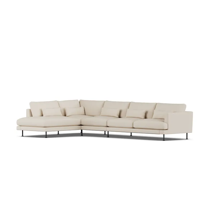Bredhult sofa - Same Beige 6670-black steel, 4-seater B2 - 1898