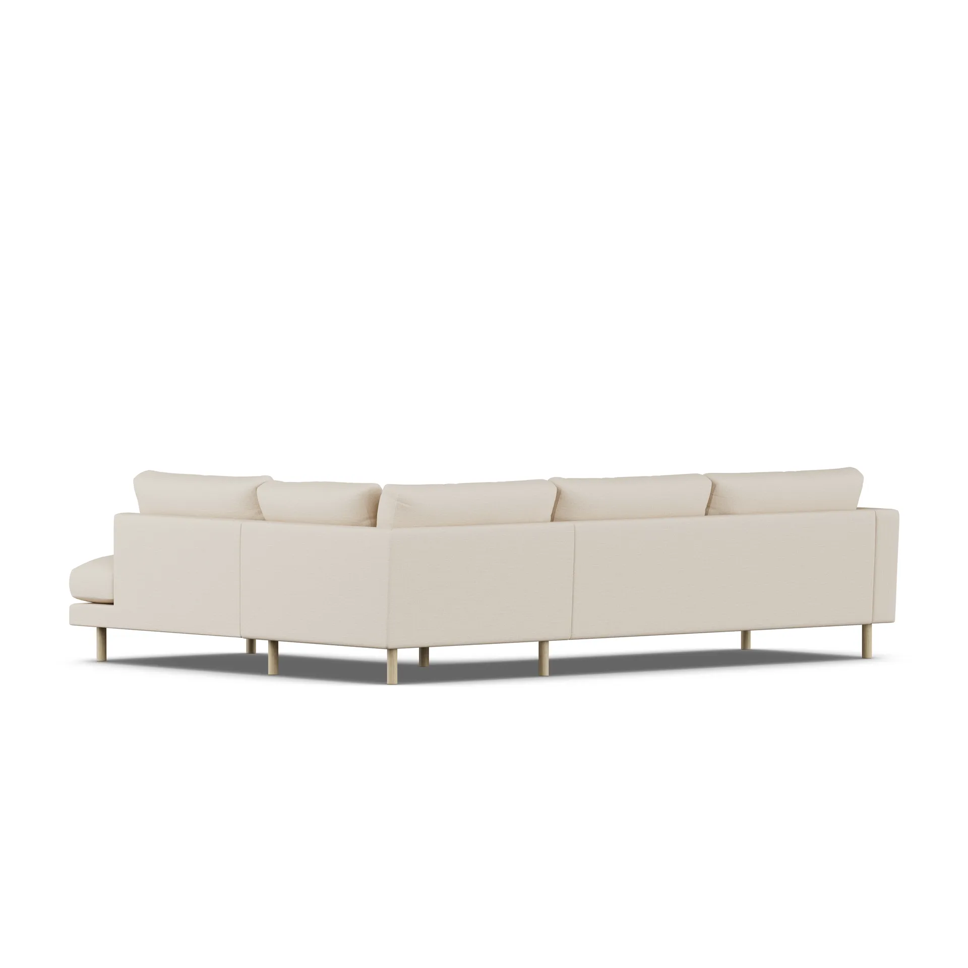 Bredhult sofa, Same Beige 6670-white-oiled oak, 3-seater A1 1898