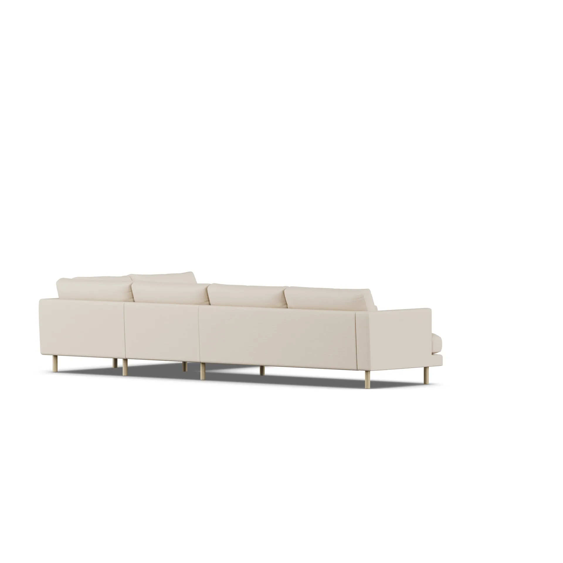 Bredhult sofa, Same Beige 6670-white-oiled oak, 4-seater B1 1898