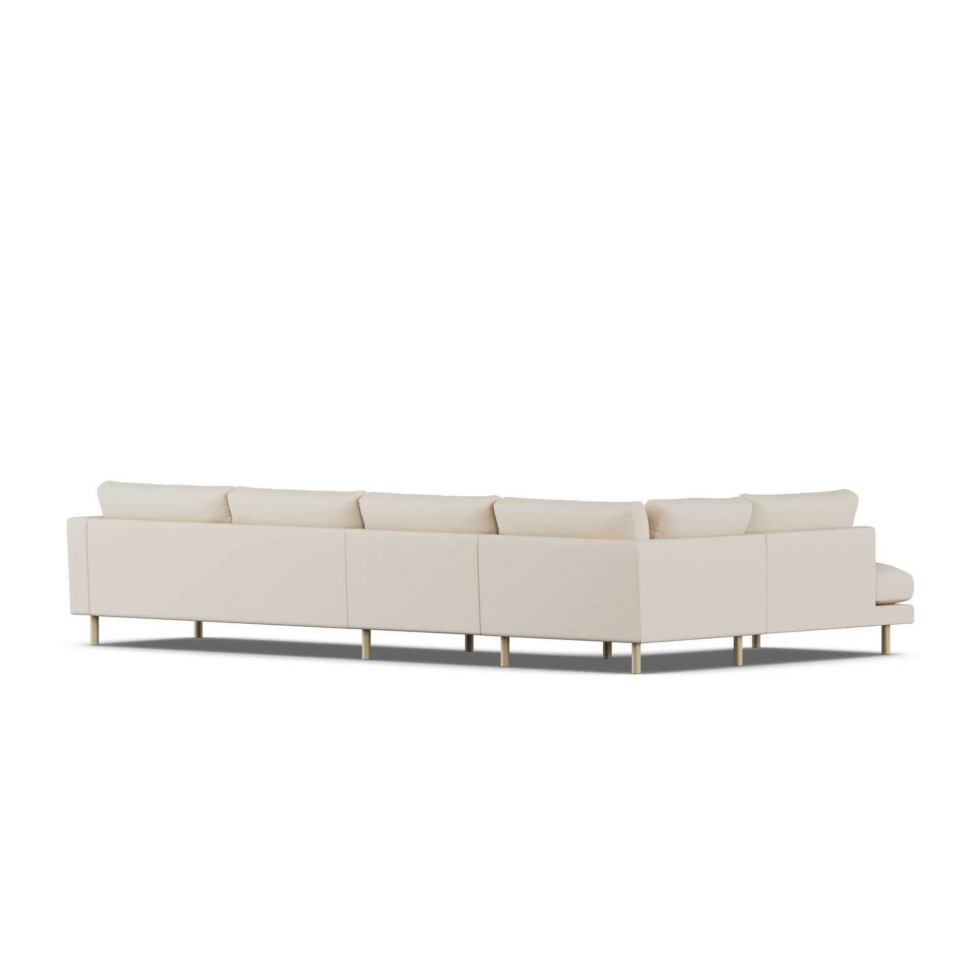 Bredhult sofa, Same Beige 6670-white-oiled oak, 4-seater B2 1898