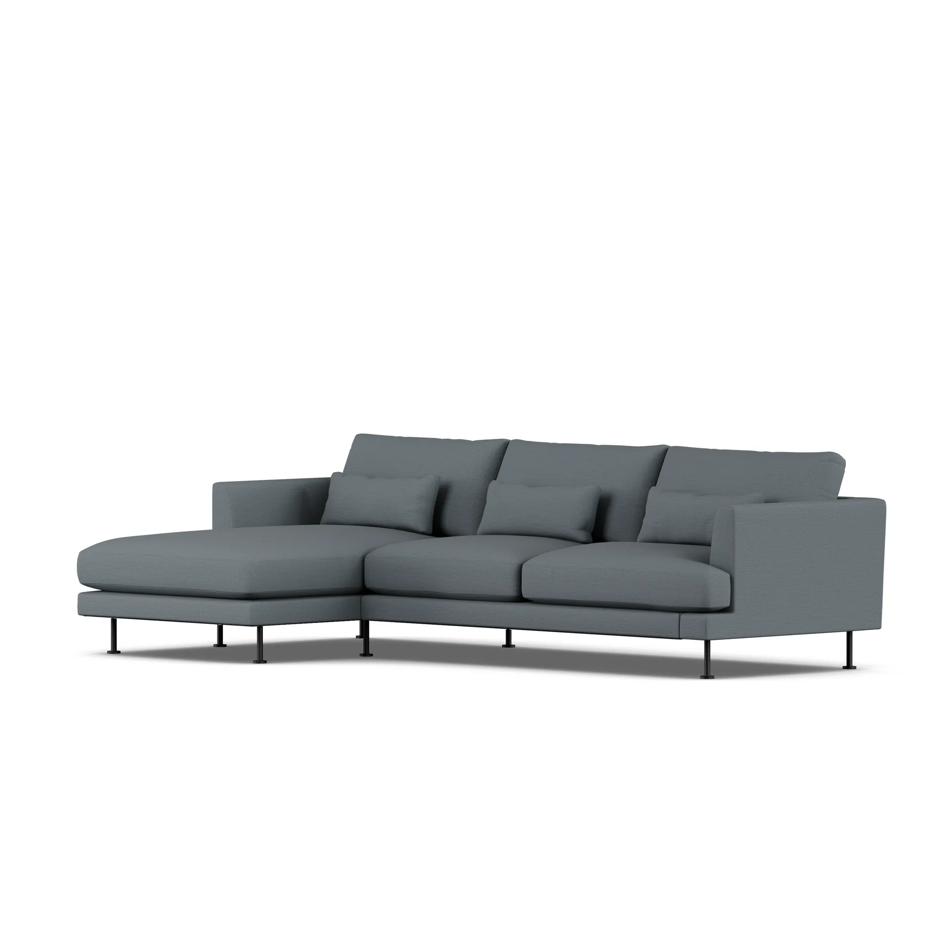 Bredhult sofa, Same Blue 6678-black steel, 2,5-seater C2 1898