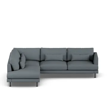 Bredhult sofa - Same Blue 6678-black steel, 3-seater A2 - 1898