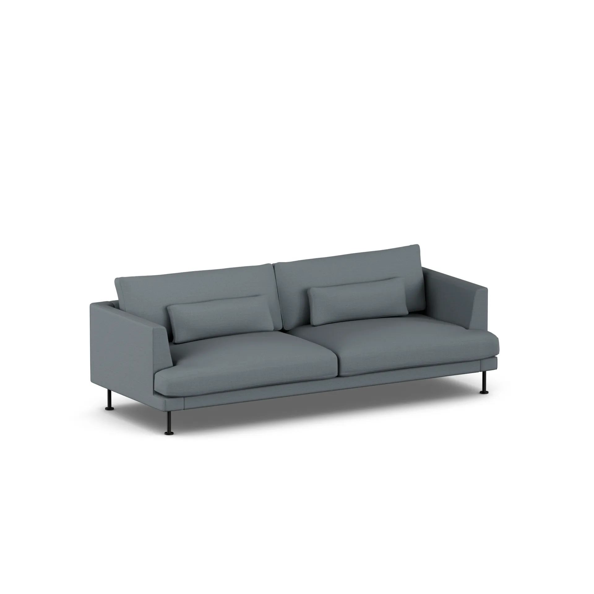 Bredhult sofa, Same Blue 6678-black steel, 3-seater 1898