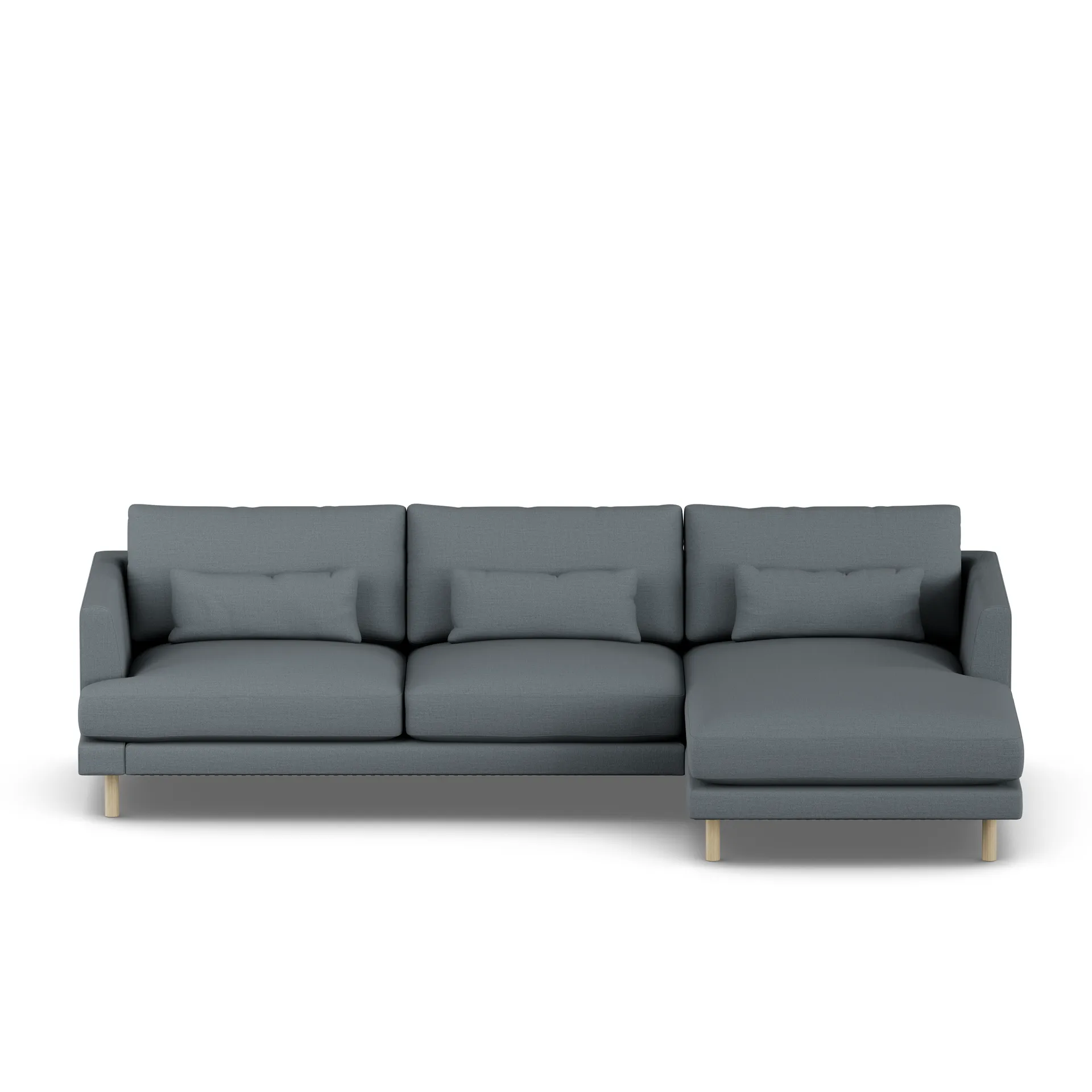 Bredhult sofa, Same Blue 6678-white-oiled oak, 2,5-seater C1 1898