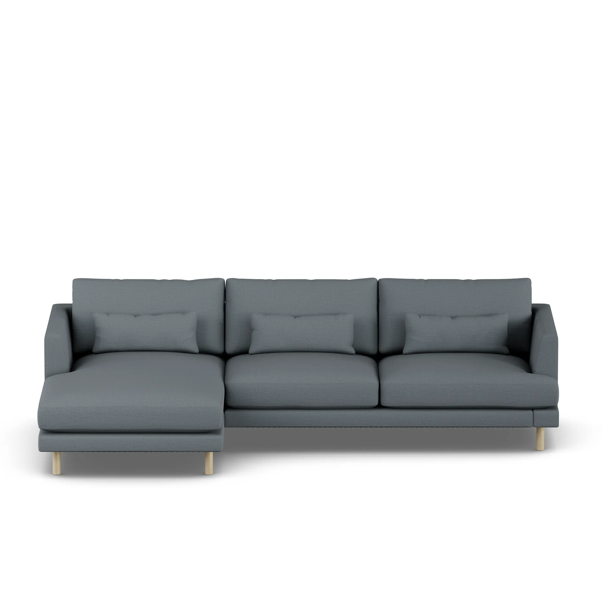 Bredhult sofa, Same Blue 6678-white-oiled oak, 2,5-seater C2 1898