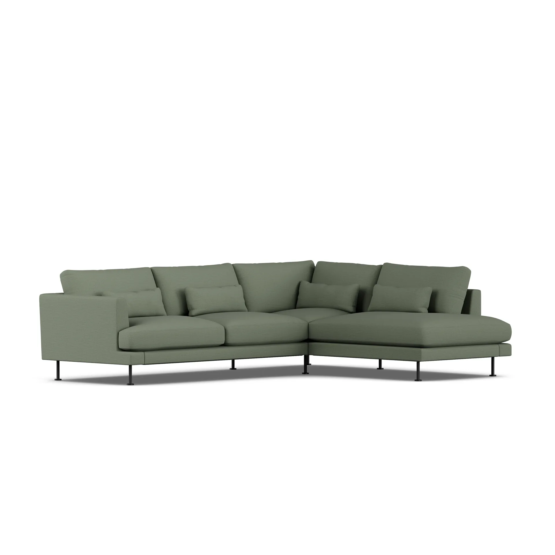 Bredhult sofa, Same Forest 6677-black steel, 3-seater A1 1898