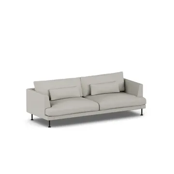Bredhult sofa - Same Grey 6673-black steel, 3-seater - 1898