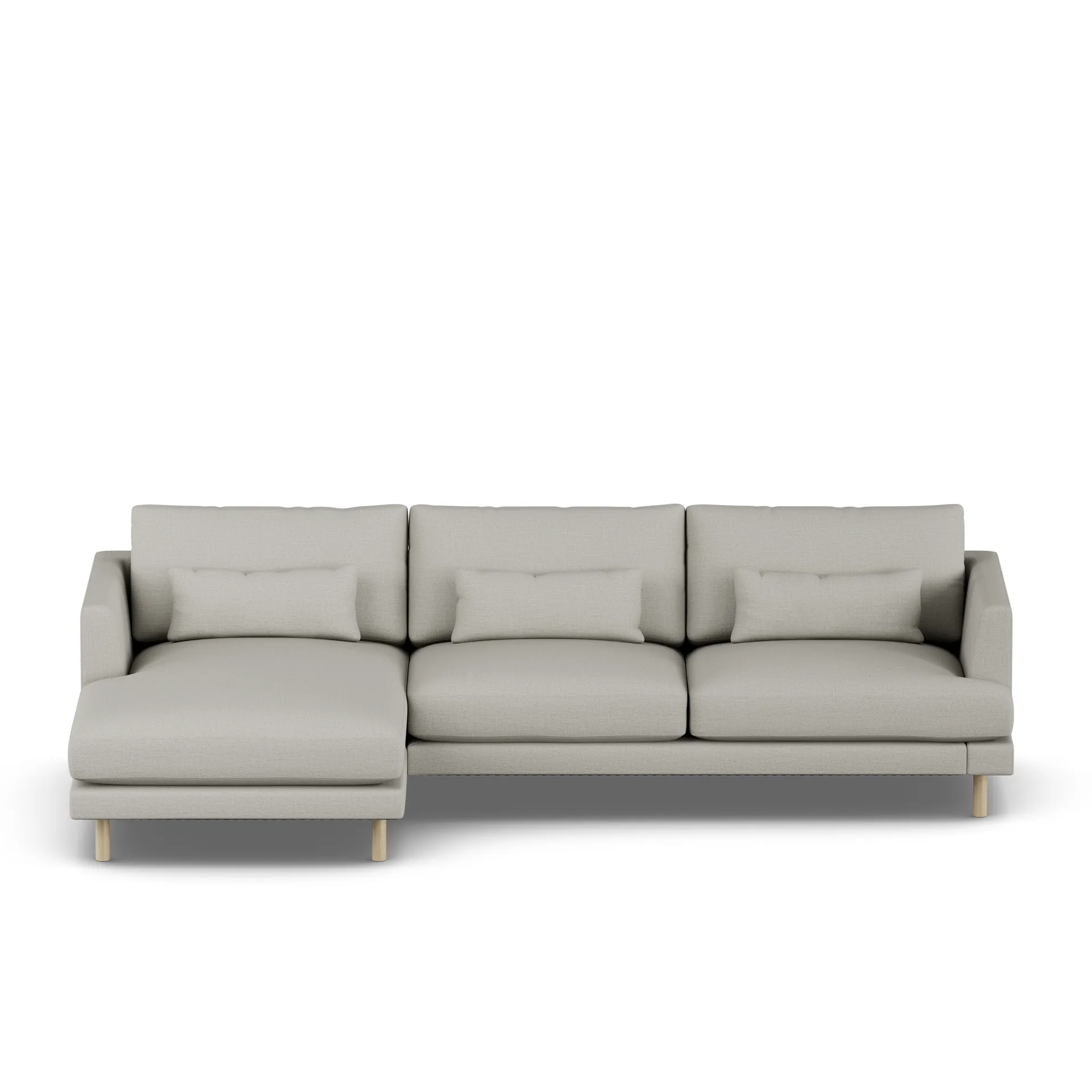 Bredhult sofa, Same Grey 6673-white-oiled oak, 2,5-seater C2 1898