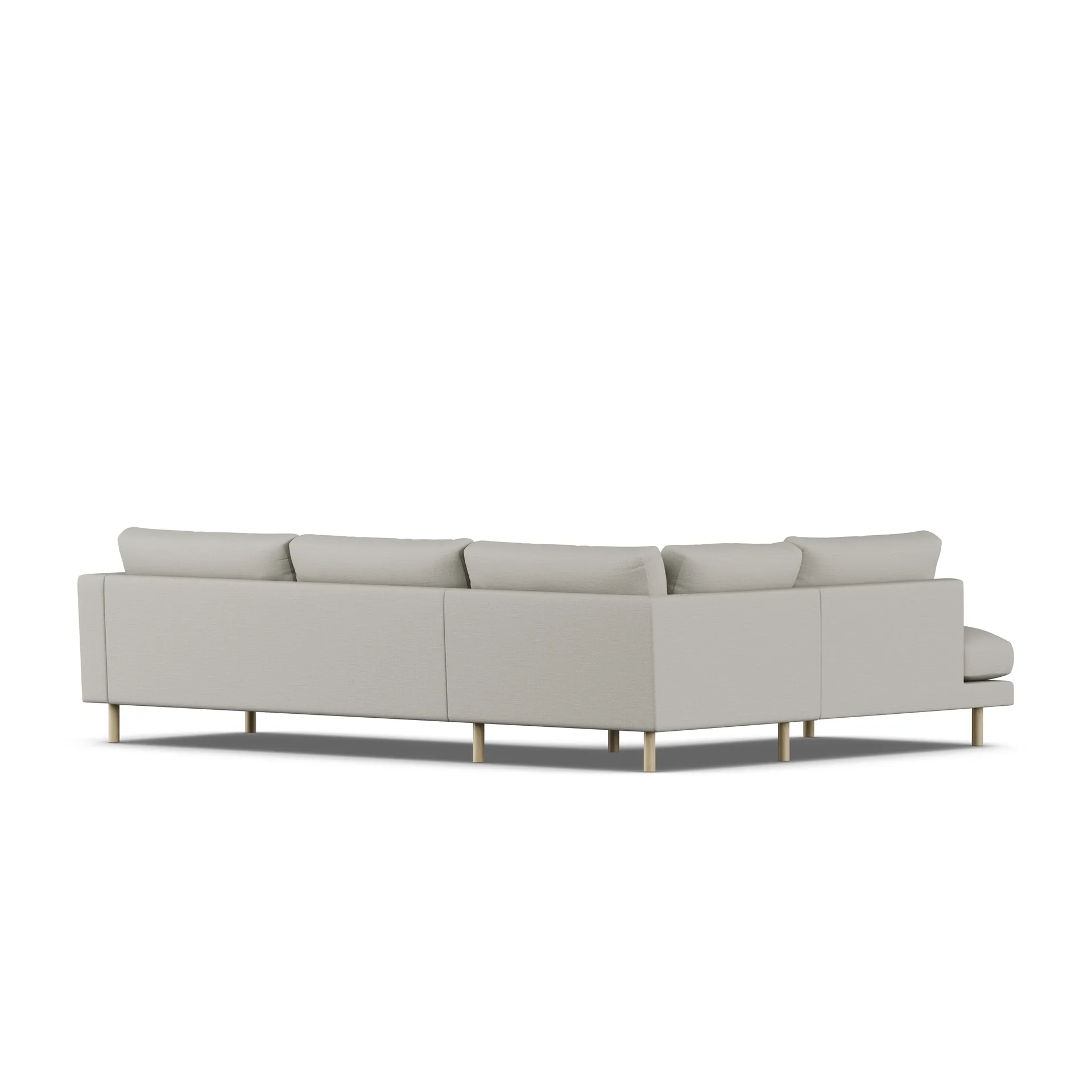 Bredhult sofa, Same Grey 6673-white-oiled oak, 3-seater A2 1898