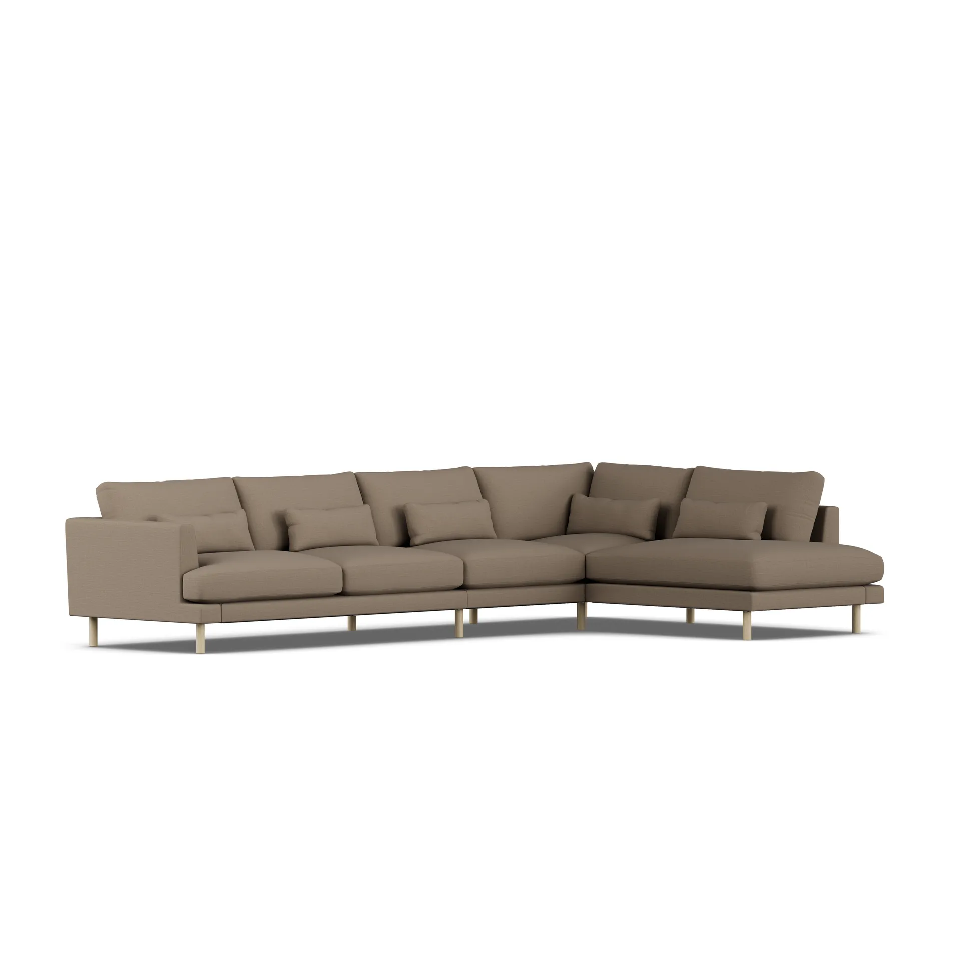 Bredhult sofa, Same Mole 6674-white-oiled oak, 4-seater B1 1898
