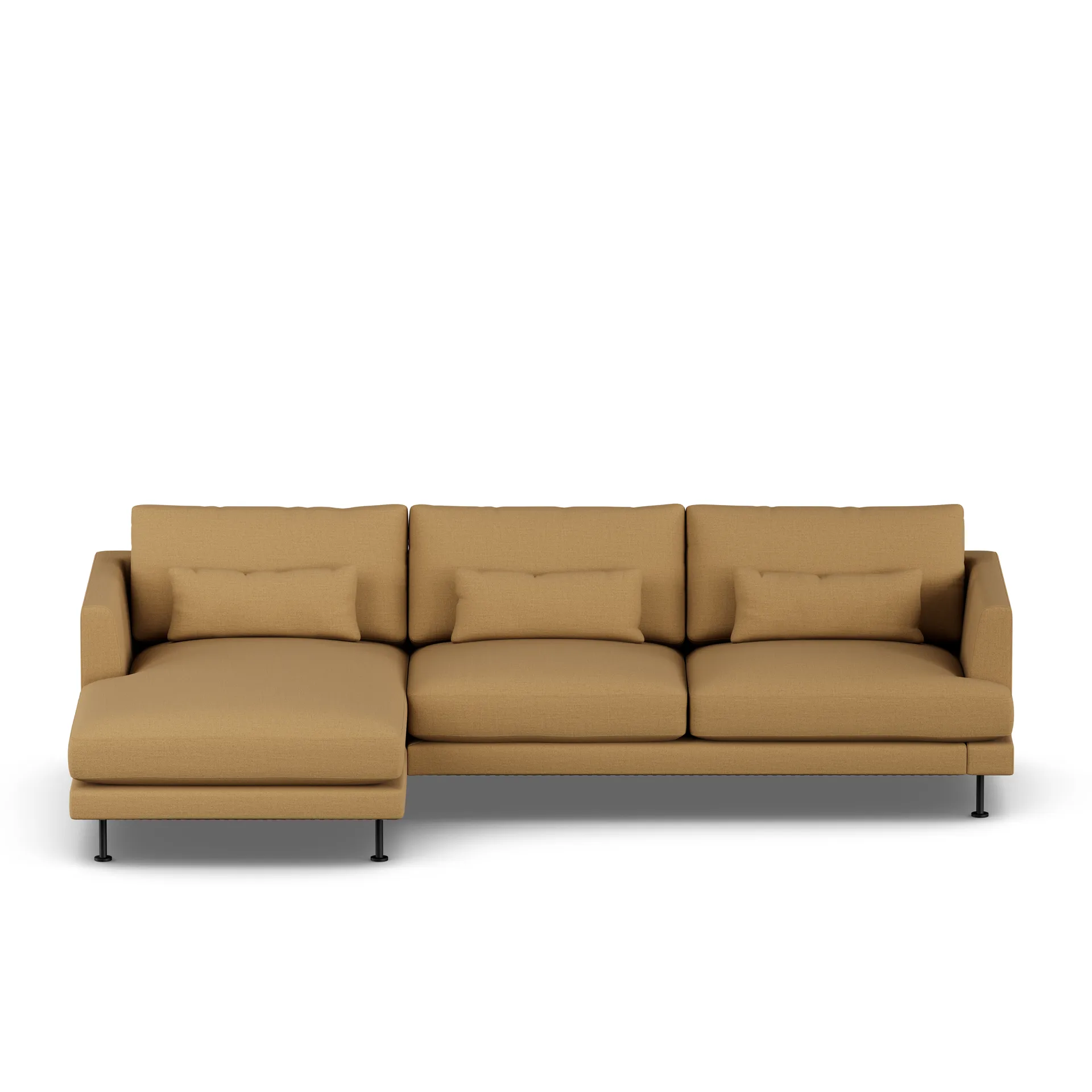 Bredhult sofa, Same Ochre 6676-black steel, 2,5-seater C2 1898