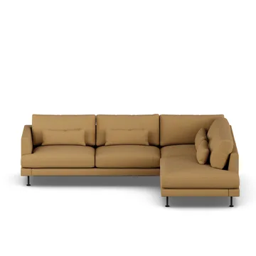 Bredhult sofa - Same Ochre 6676-black steel, 3-seater A1 - 1898