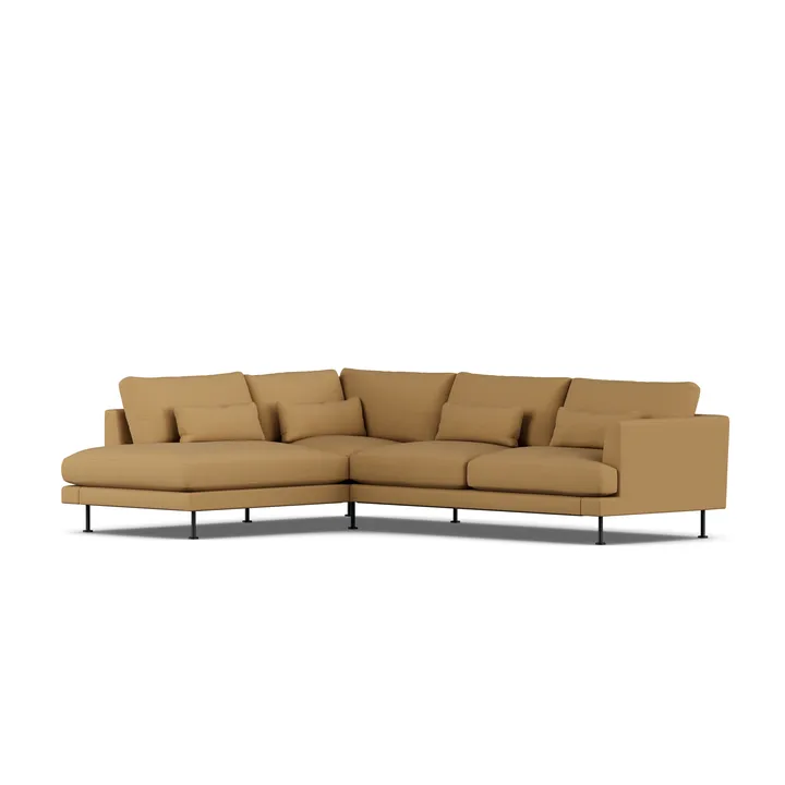 Bredhult sofa - Same Ochre 6676-black steel, 3-seater A2 - 1898