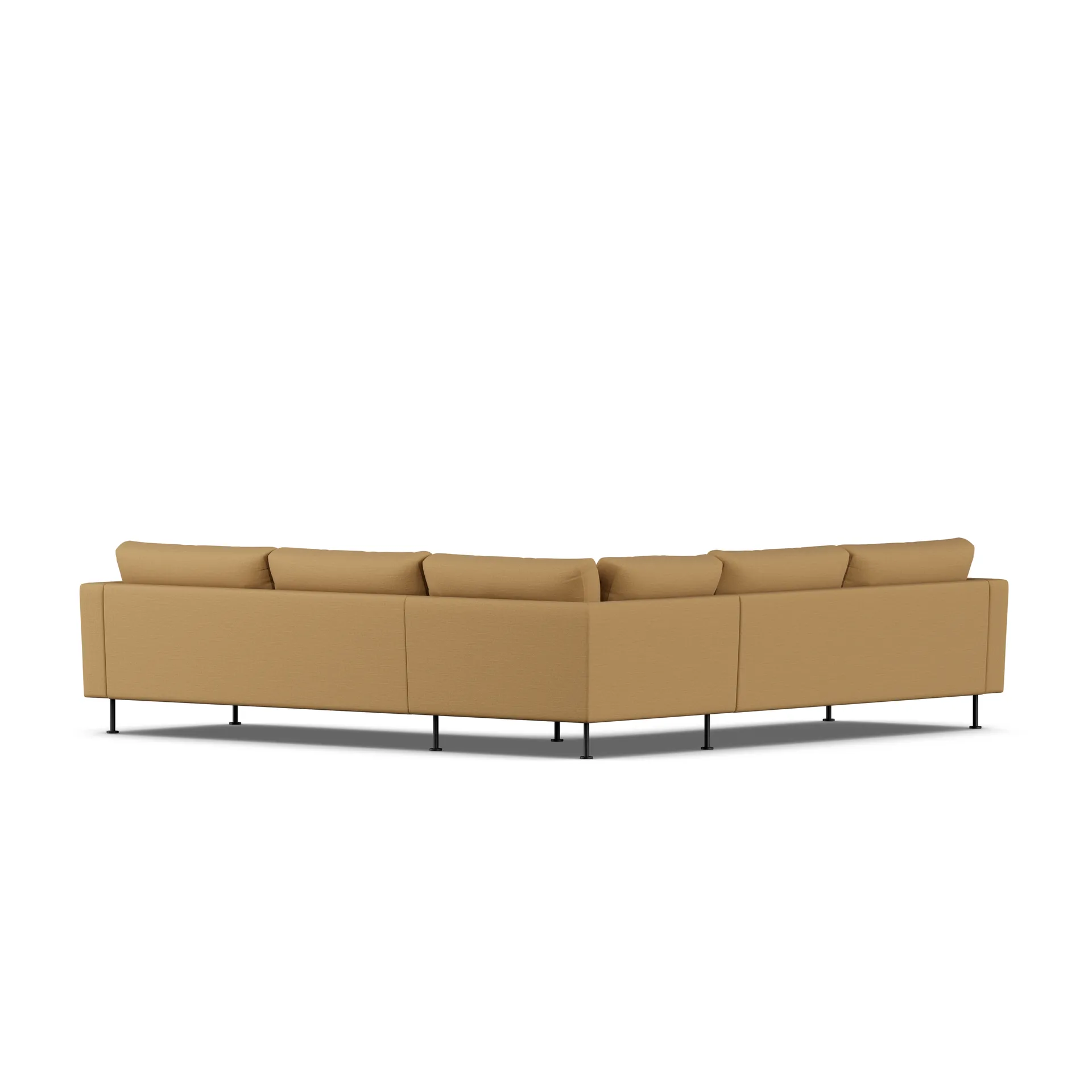 Bredhult sofa, Same Ochre 6676-black steel, corner sofa F 1898
