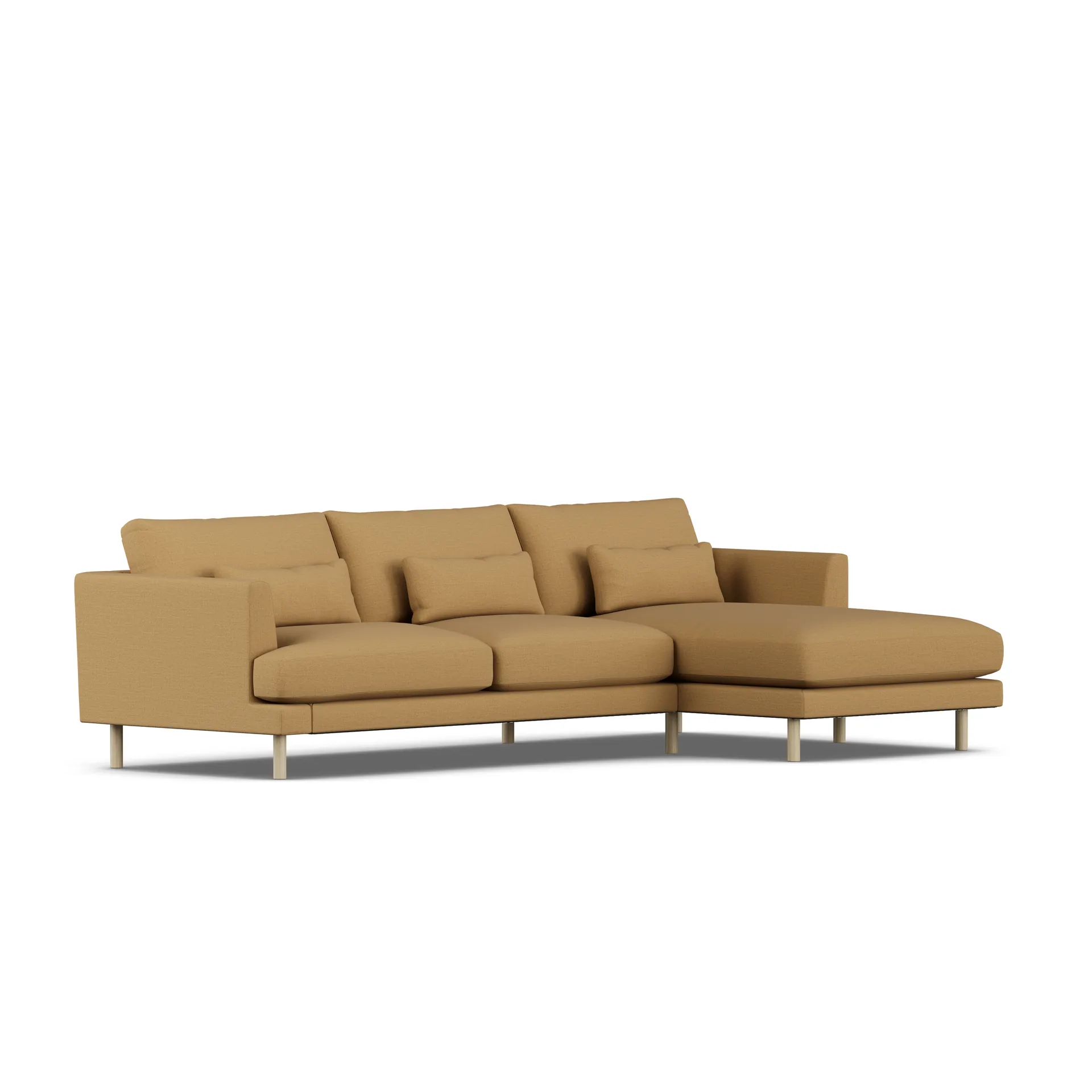 Bredhult sofa, Same Ochre 6676-white-oiled oak, 2,5-seater C1 1898