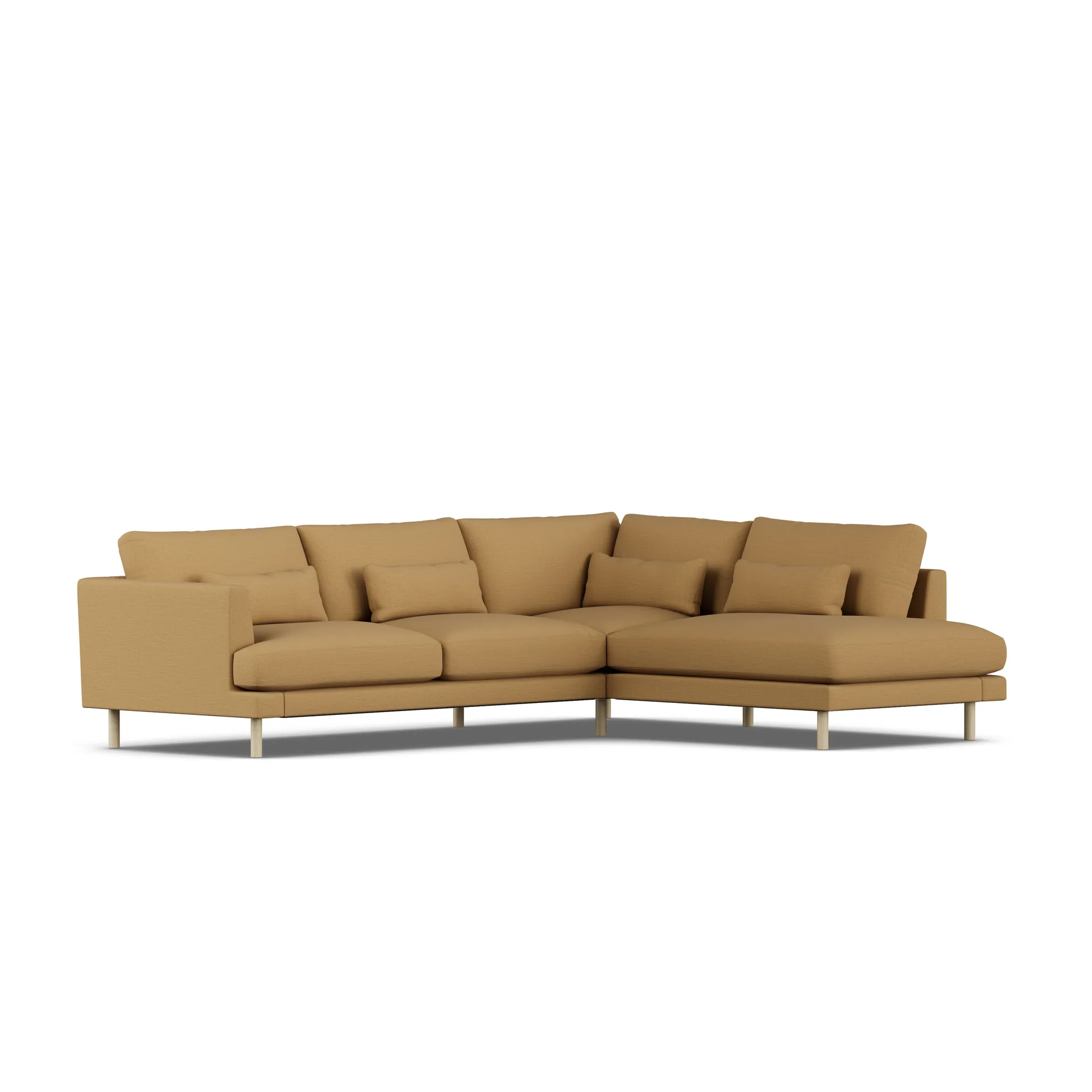 Bredhult sofa, Same Ochre 6676-white-oiled oak, 3-seater A1 1898