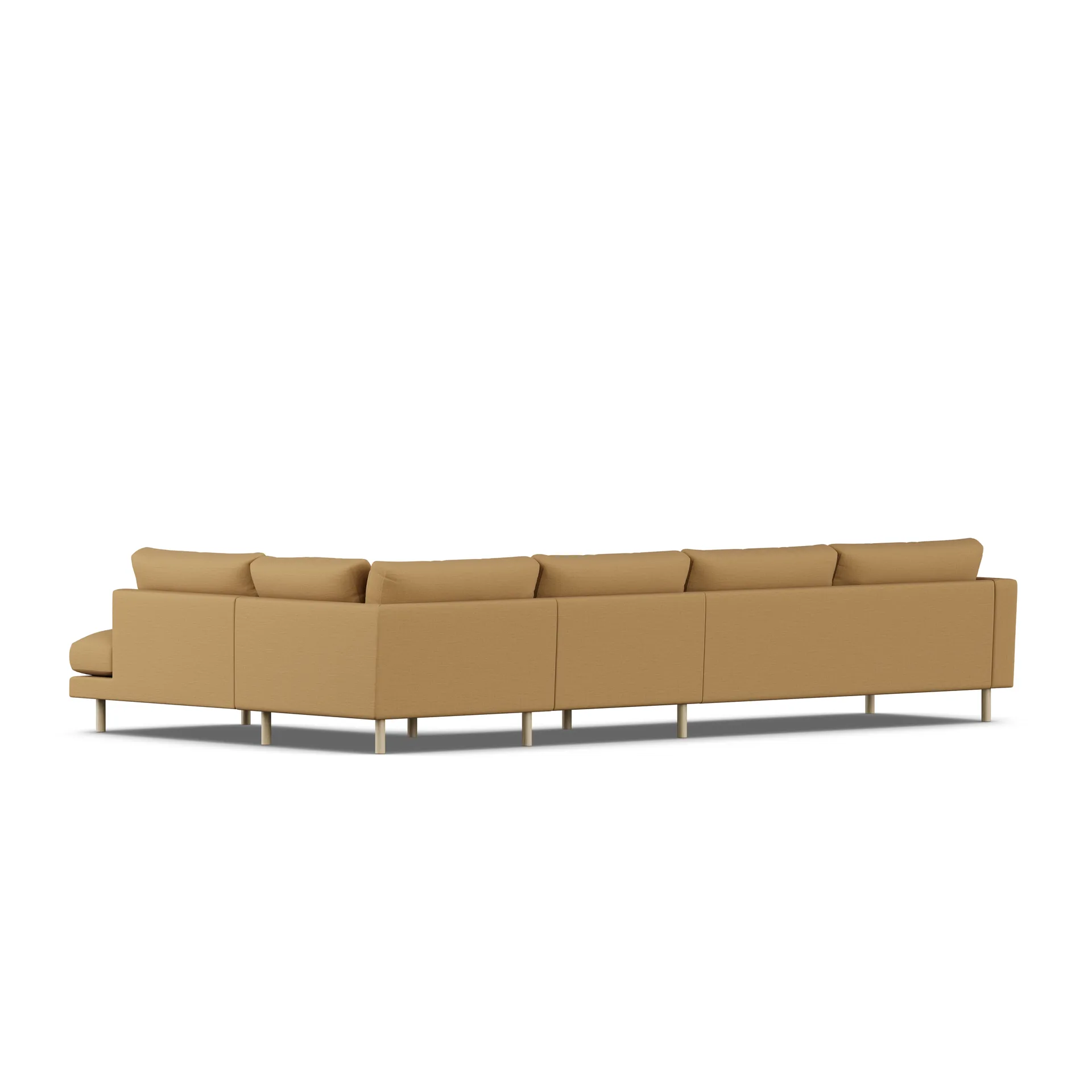 Bredhult sofa, Same Ochre 6676-white-oiled oak, 4-seater B1 1898
