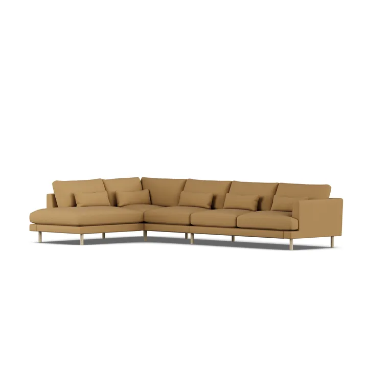 Bredhult sofa - Same Ochre 6676-white-oiled oak, 4-seater B2 - 1898