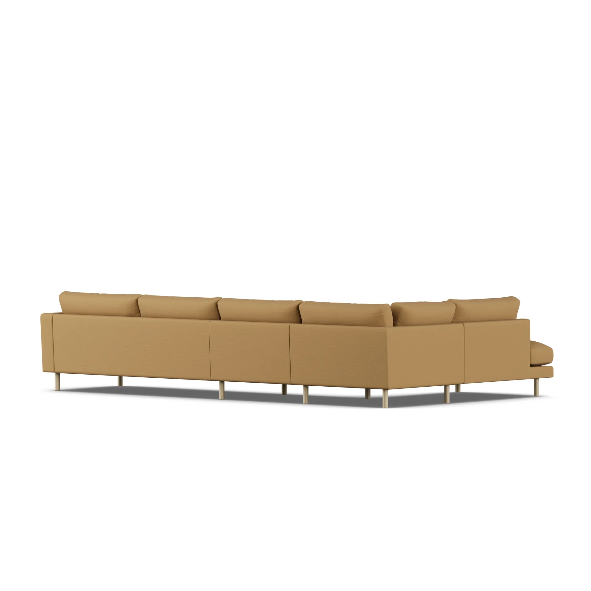Bredhult sofa, Same Ochre 6676-white-oiled oak, 4-seater B2 1898