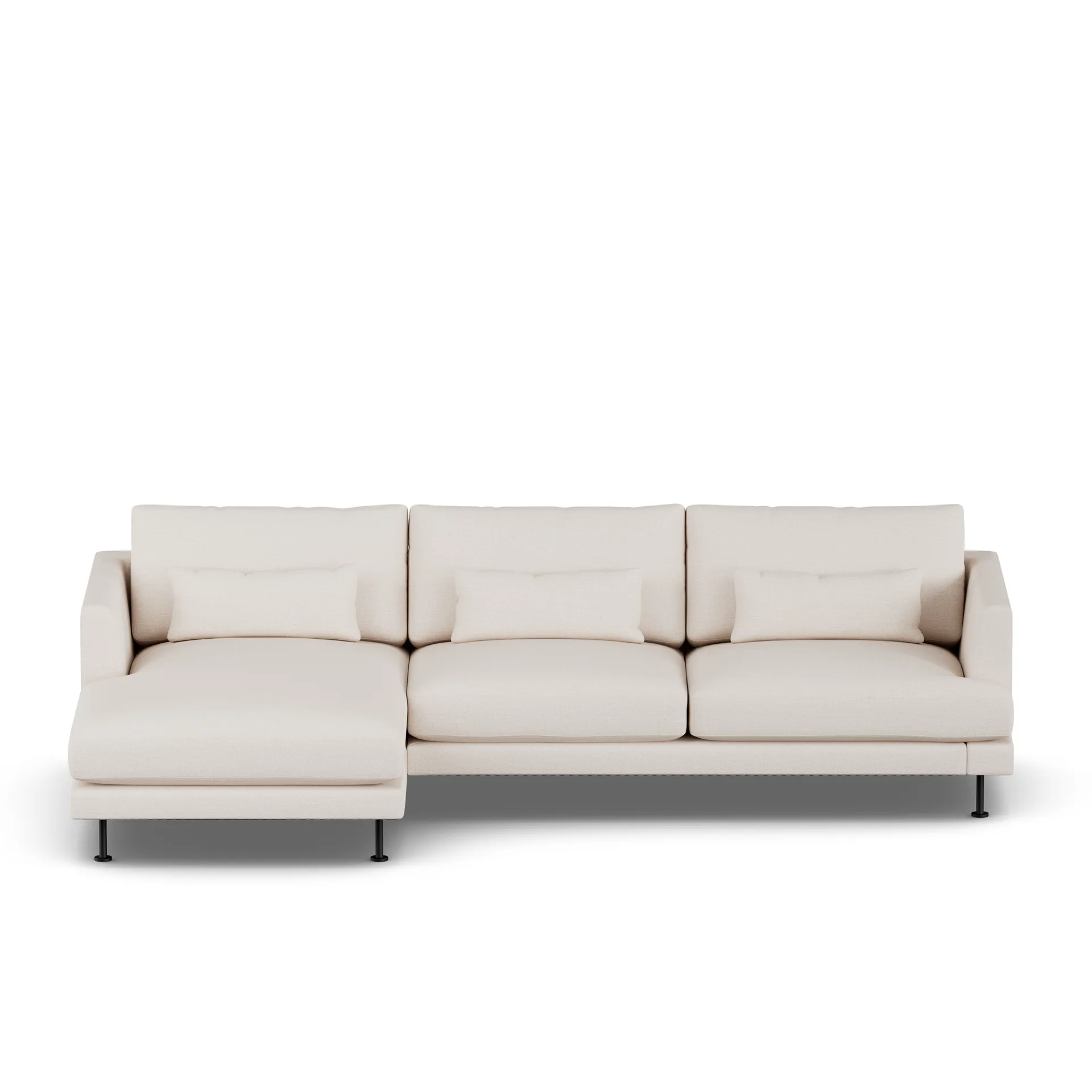 Bredhult sofa, Same Off White 6671-black steel, 2,5-seater C2 1898